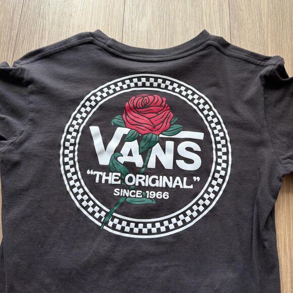 Vans Other - Vans black rose graphic tee Size M